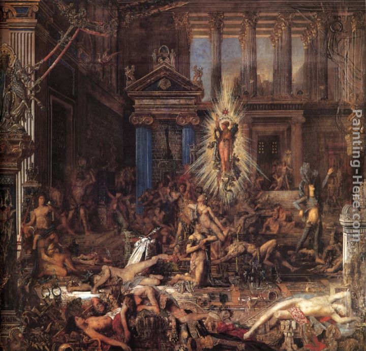 The Suitors painting - Gustave Moreau The Suitors art painting